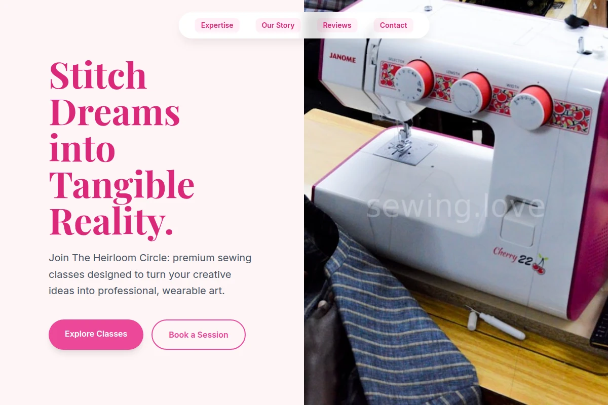 Zipper Sewing Class
