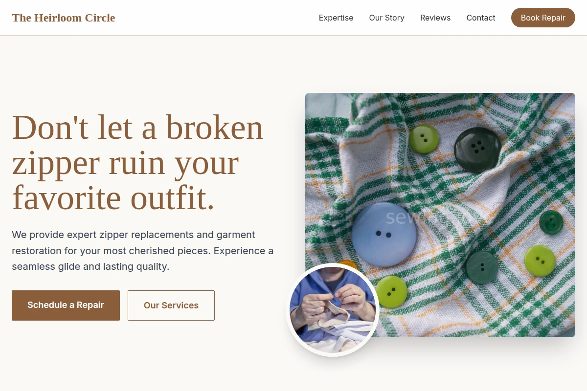 Zipper Sewing Repair